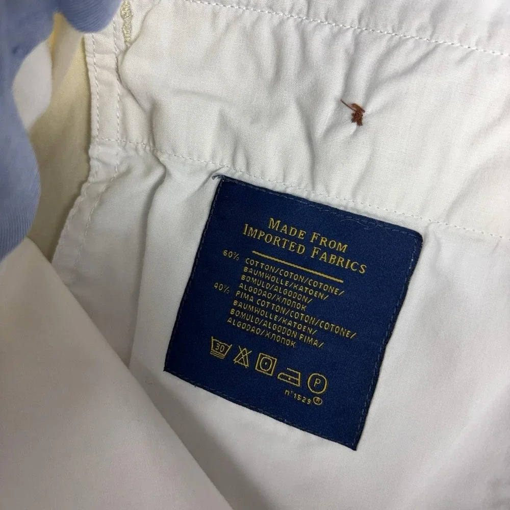 Polo Ralph Lauren Shorts Mens 40 Beige Cotton Chino Classic Fit 9 Inseam Casual